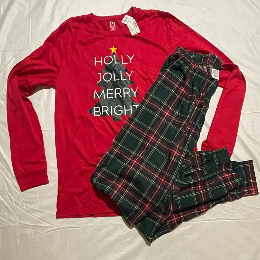 The Children’s Place Holiday Pajama Set – Unisex Adult Small – 100% Cotton – NWT - Picture 4 of 6
